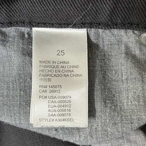 Amuse Society Selena Cropped Distressed Washed Black Jeans High Rise - Picture 10 of 14